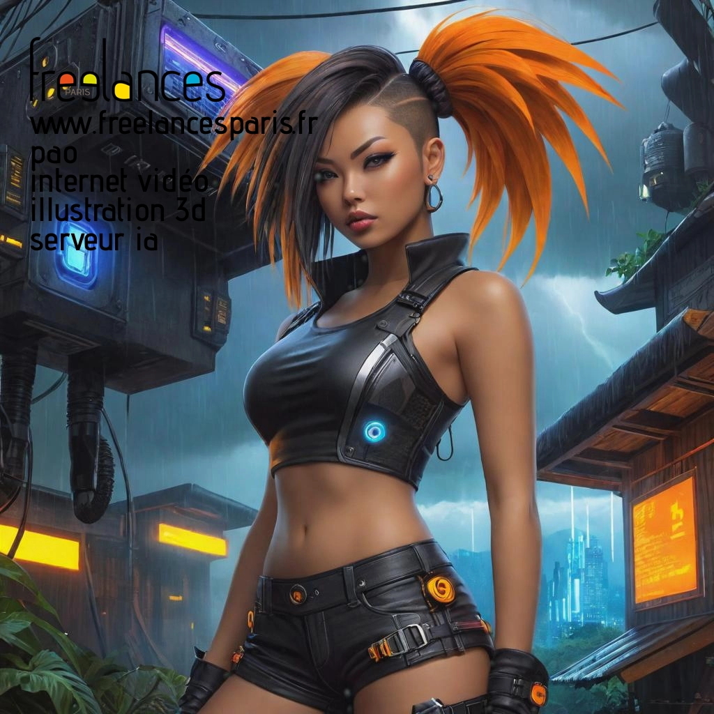 Pao mise en page internet vidéo illustration 3d serveur IA générative AI freelance paris studio de création magazines p5pnwan0